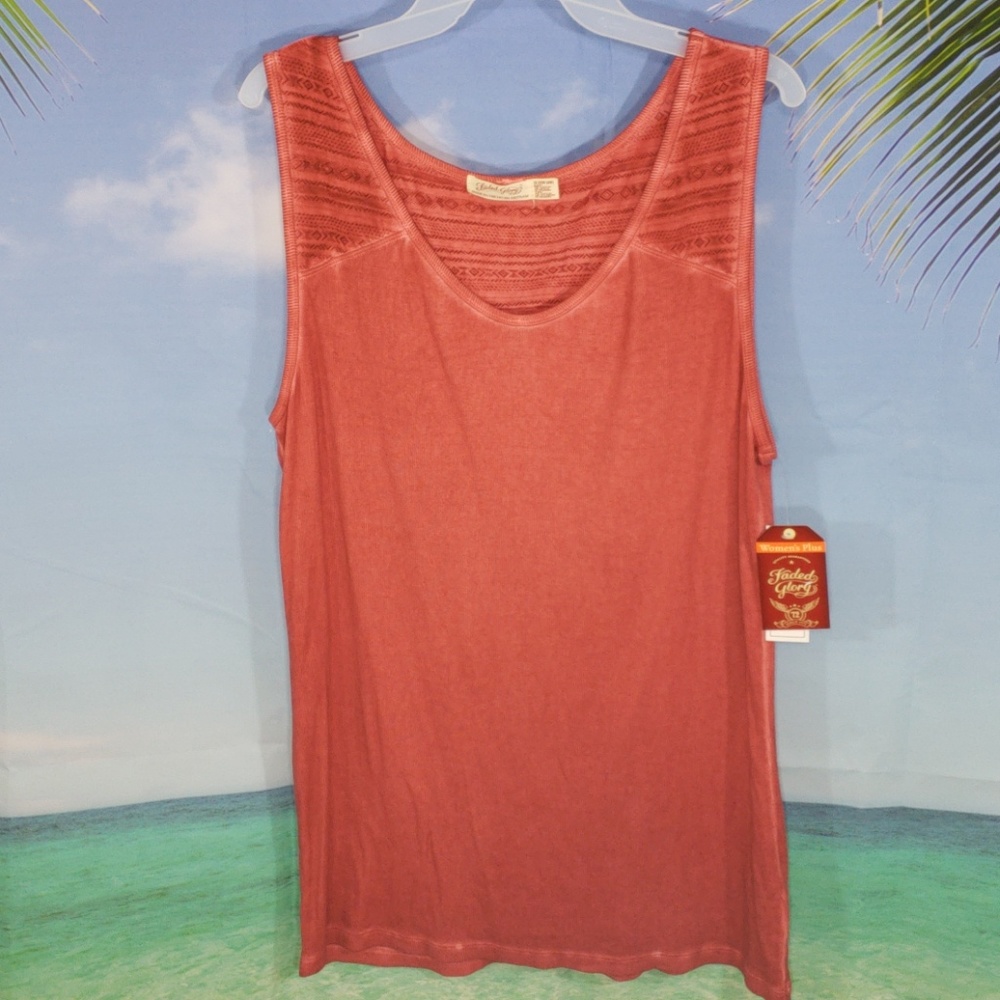 New Faded Glory Plus Size 3X Tank Top